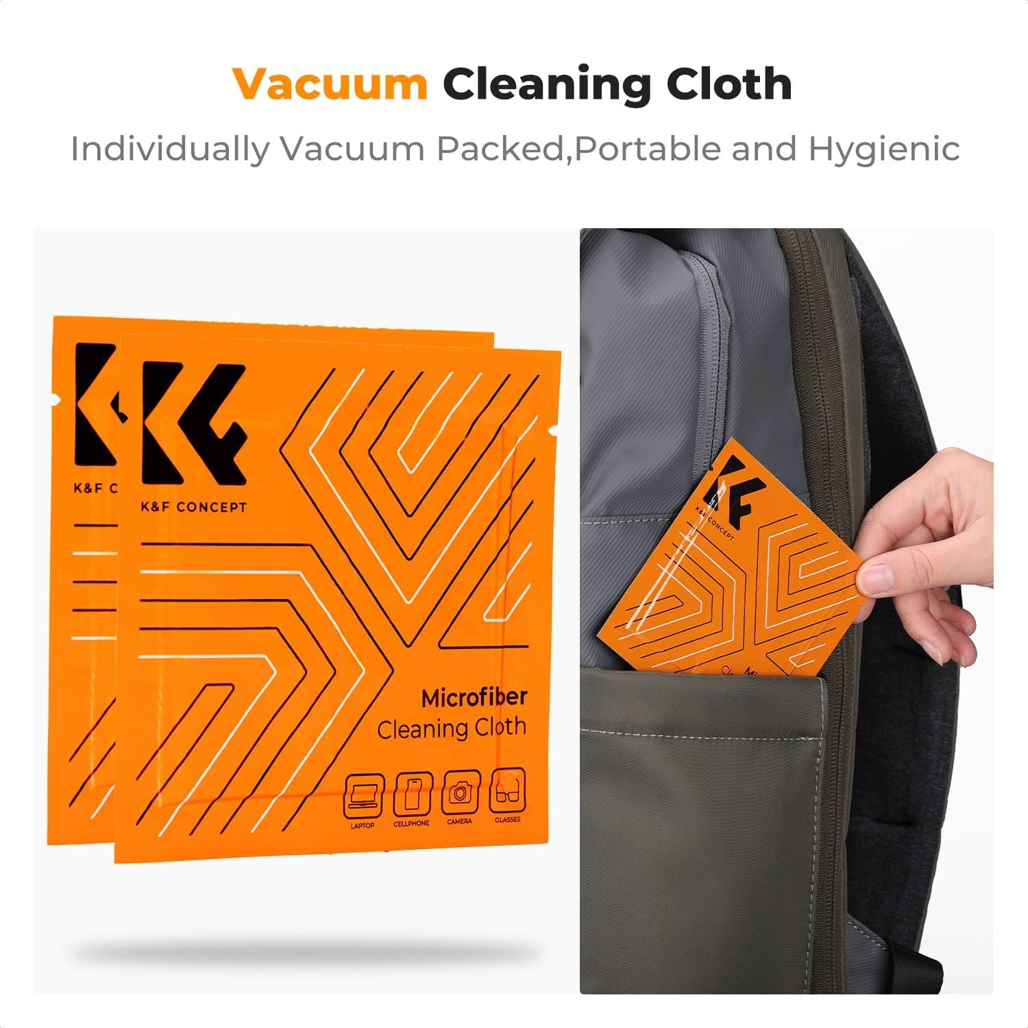 4-in-1 Camera Lens Cleaning Kit with Blower, Lens Pen and Microfiber Cloths, detail view