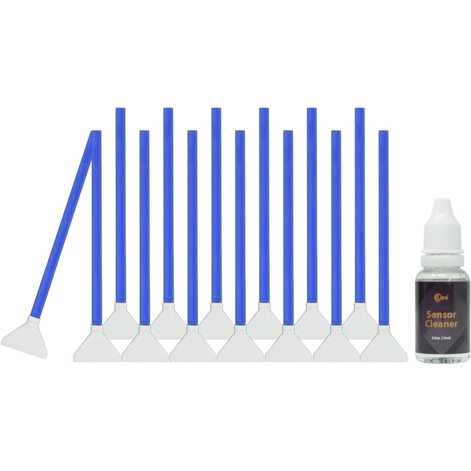 Full-Frame Camera Sensor Cleaning Kit (14 Swabs + 15ml Cleaner)