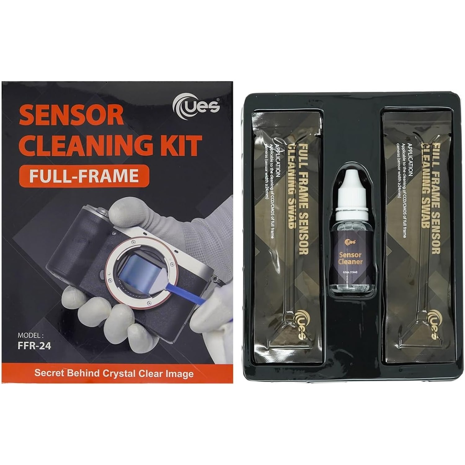 Full-Frame Camera Sensor Cleaning Kit (14 Swabs + 15ml Cleaner): image 9