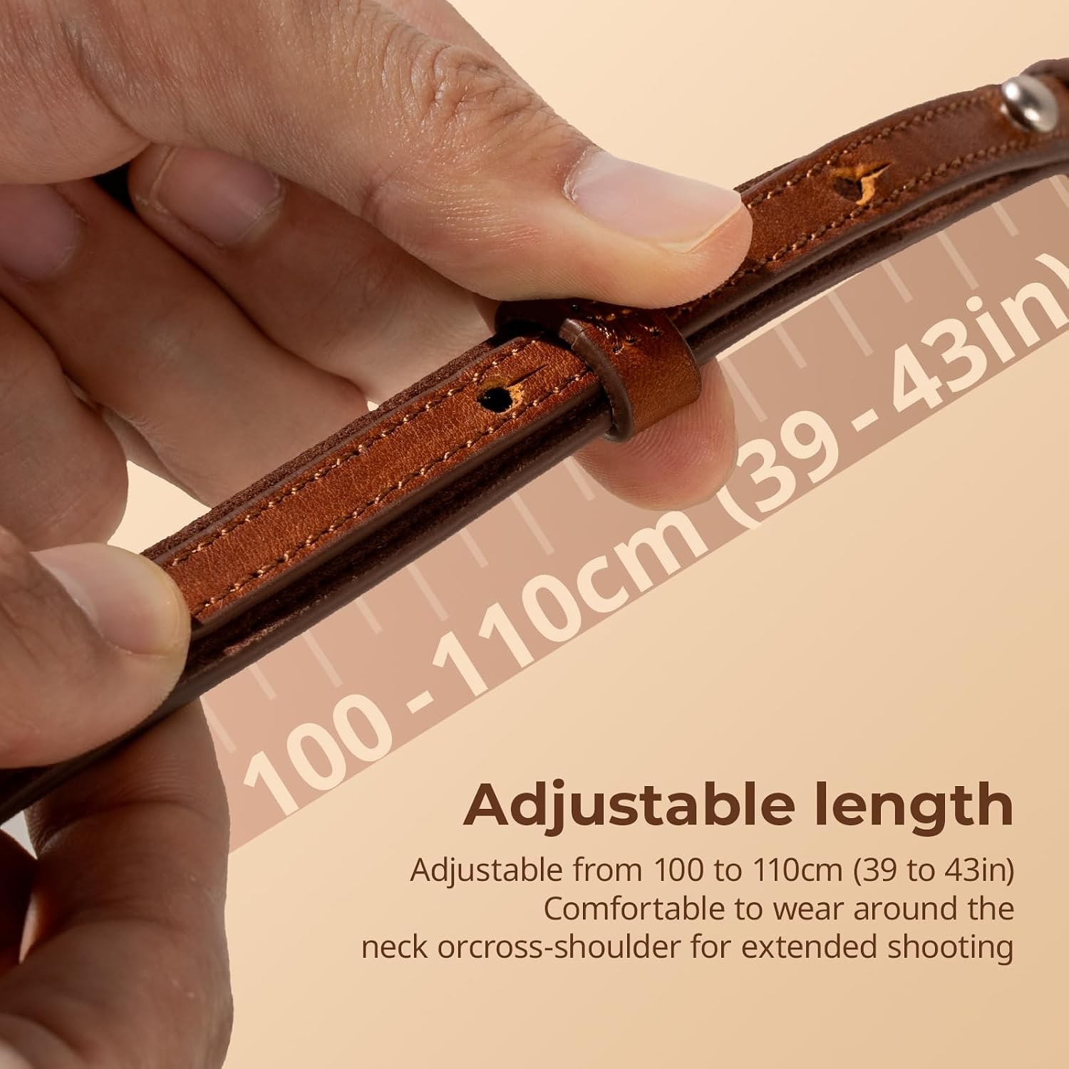 Genuine Leather Camera Shoulder Strap: image 3