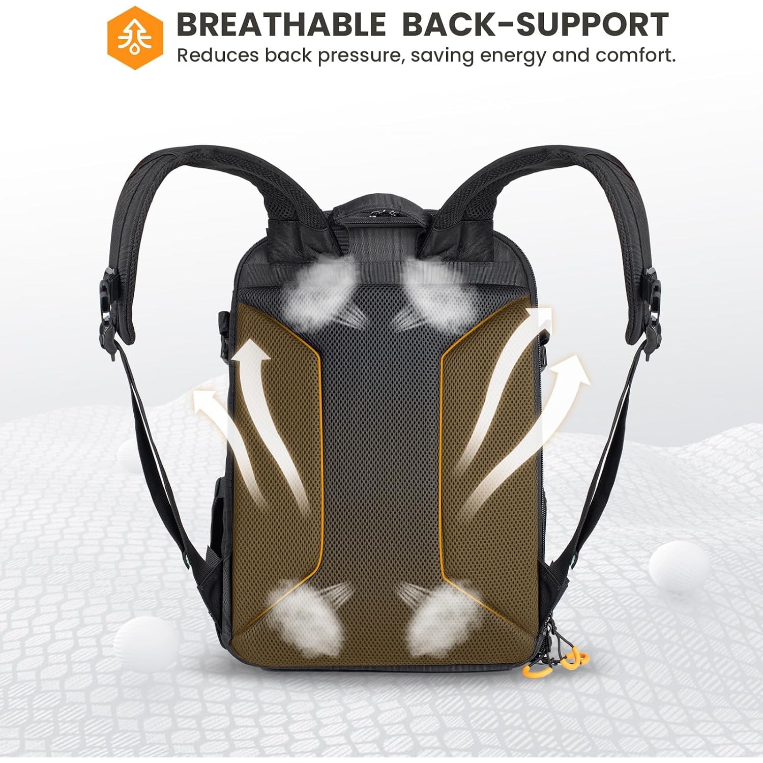 15L Camera Backpack with Side Access and Rain Cover: image 7