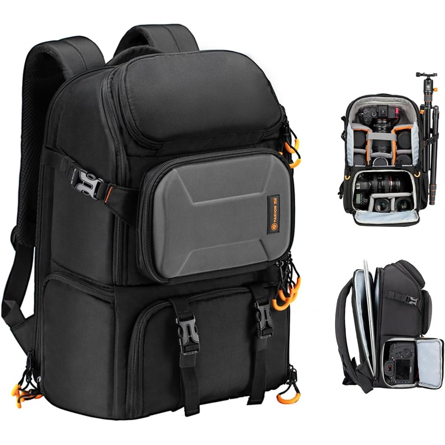 15L Camera Backpack with Side Access and Rain Cover