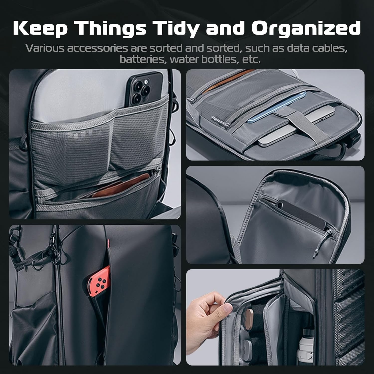 22L Camera Backpack with Laptop Sleeve: image 4