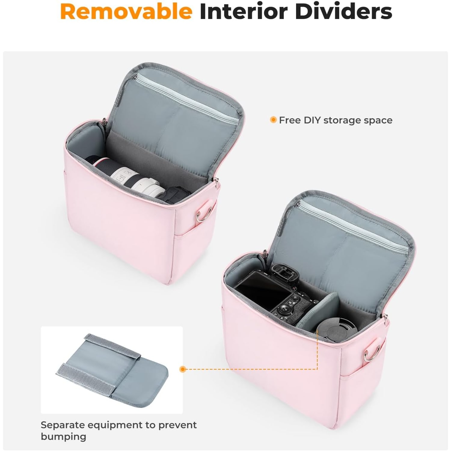 5L Camera Shoulder Bag with Removable Divider