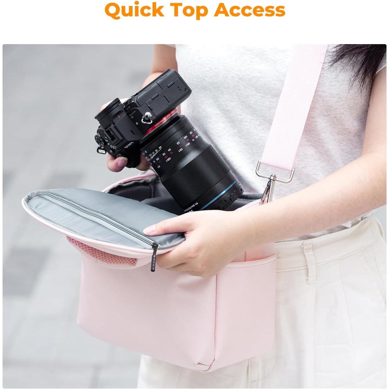 5L Camera Shoulder Bag with Removable Divider