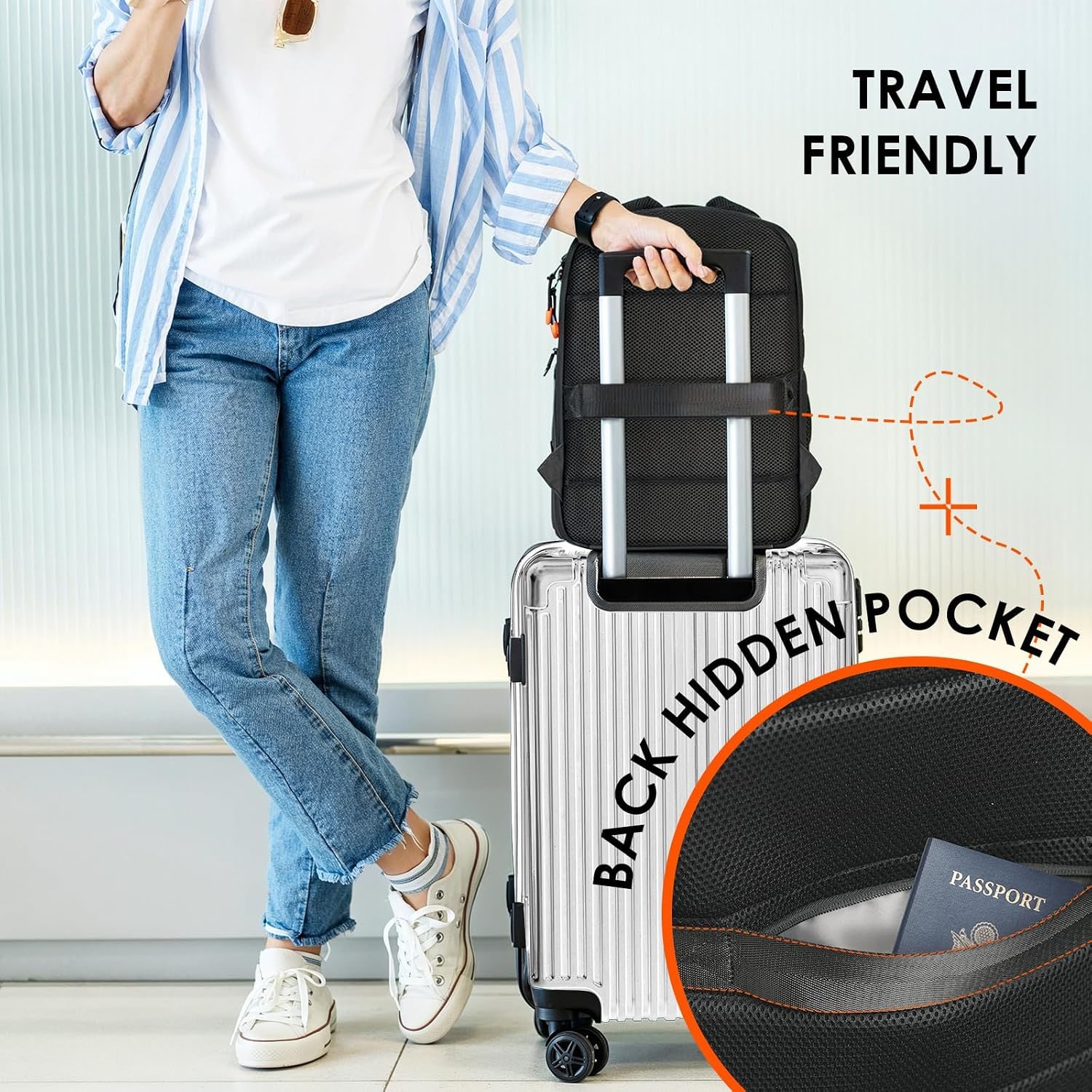 Compact Camera Backpack with 15-Inch Laptop Sleeve: image 7