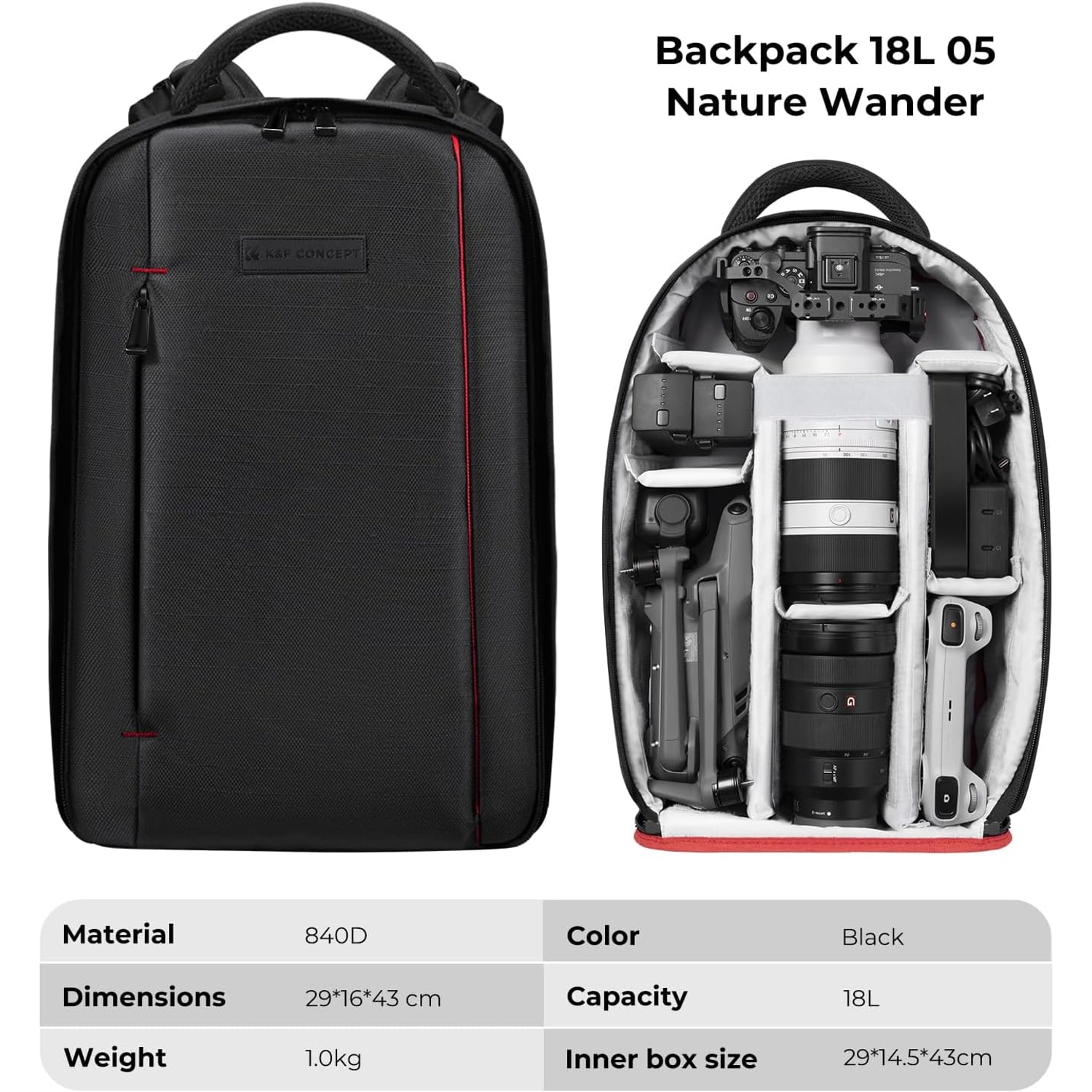 Lightweight 16L Camera Backpack with Laptop Sleeve: image 7