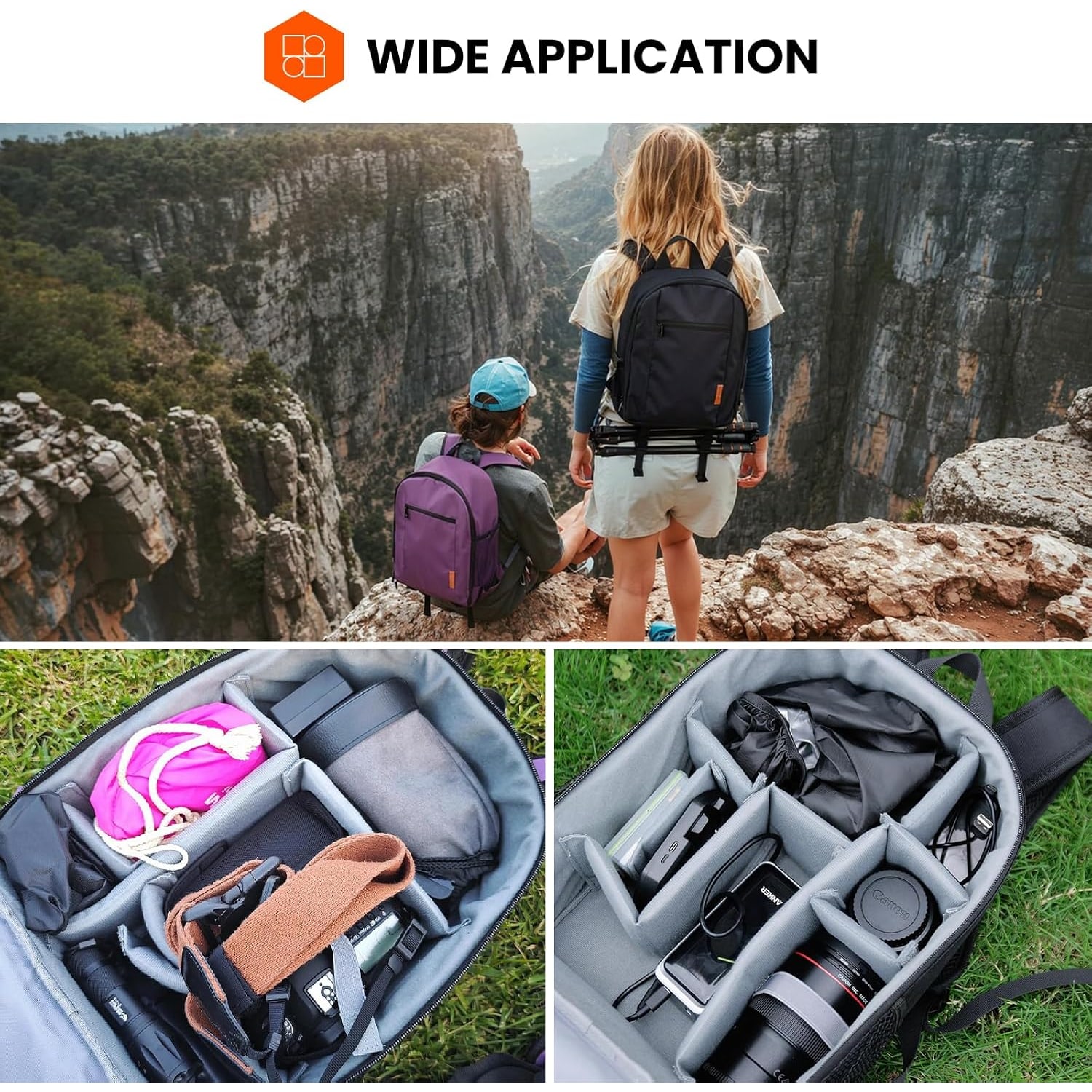 Small Camera Backpack with Rain Cover: image 9