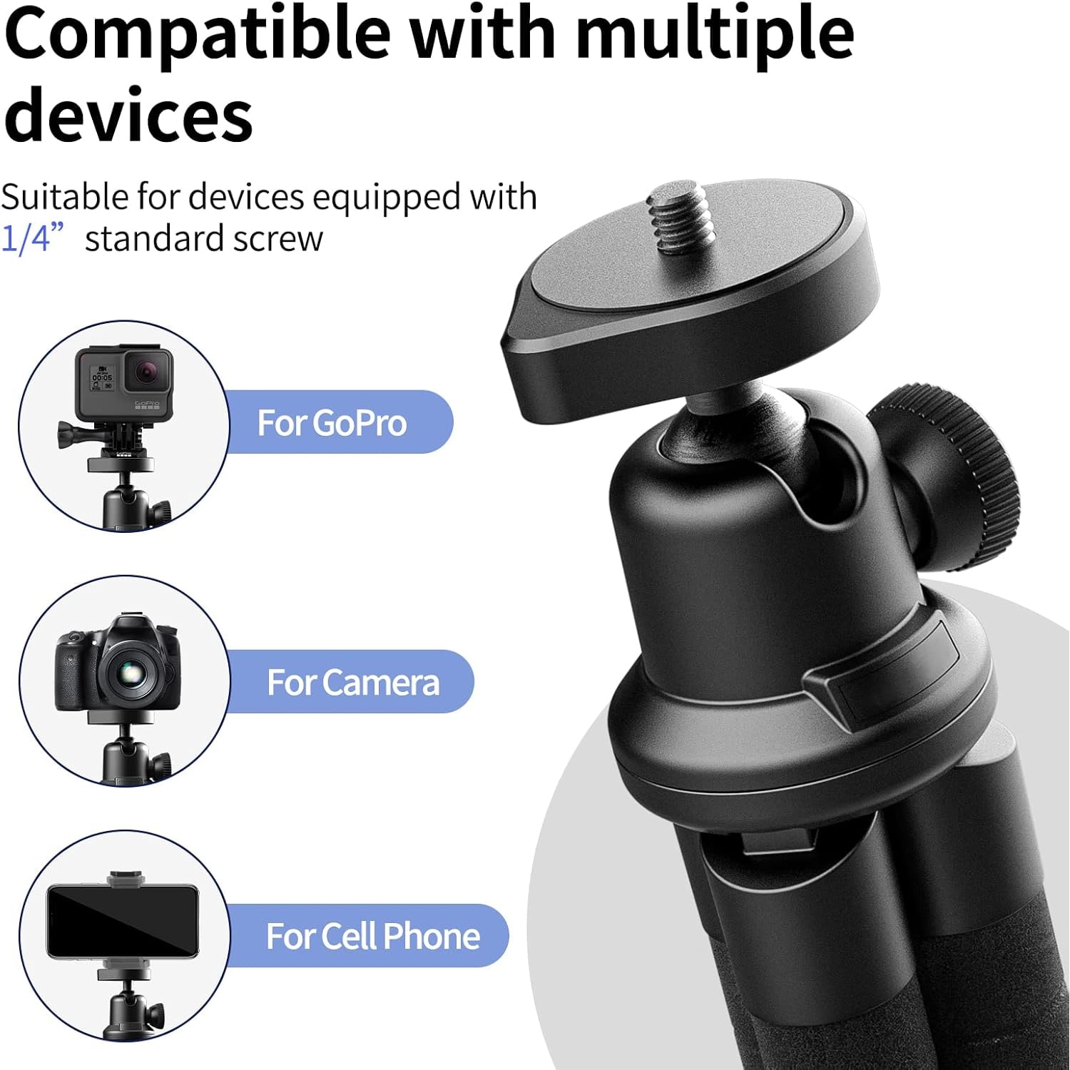 Mini Phone Tripod with Wireless Remote
