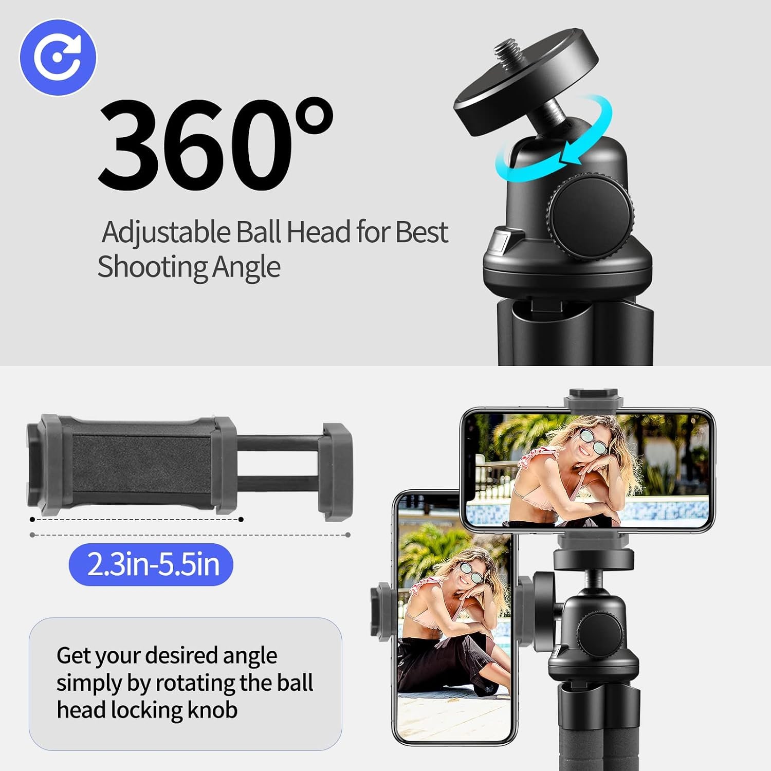 Mini Phone Tripod with Wireless Remote