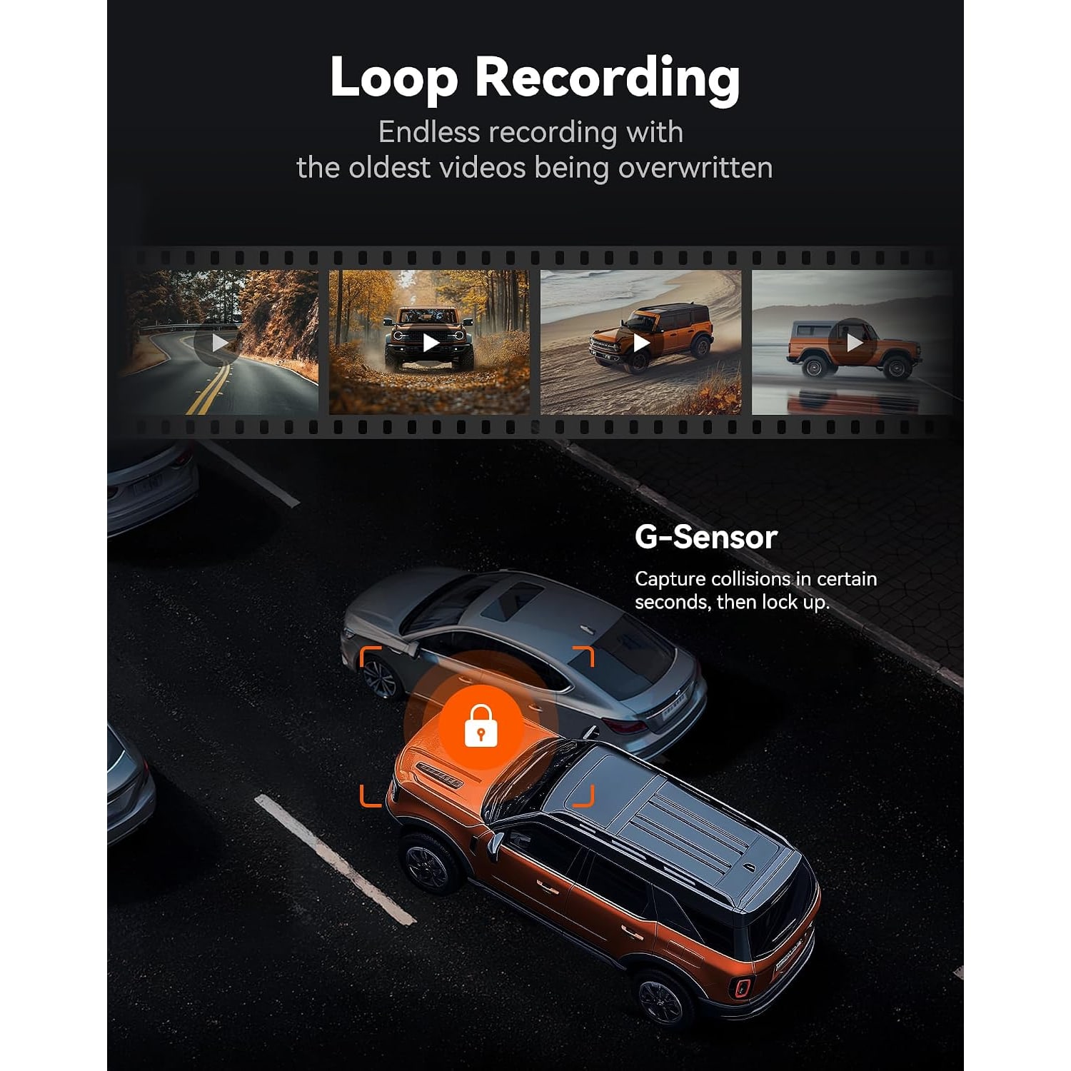 4K Mirror Dash Cam with 12-Inch Touch Screen and Rear Camera: image 9