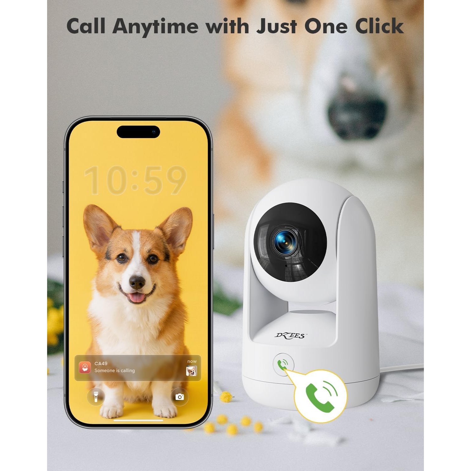 2K Indoor Camera with Dual-Band WiFi, 360 Degree Pan and Tilt (2-Pack)