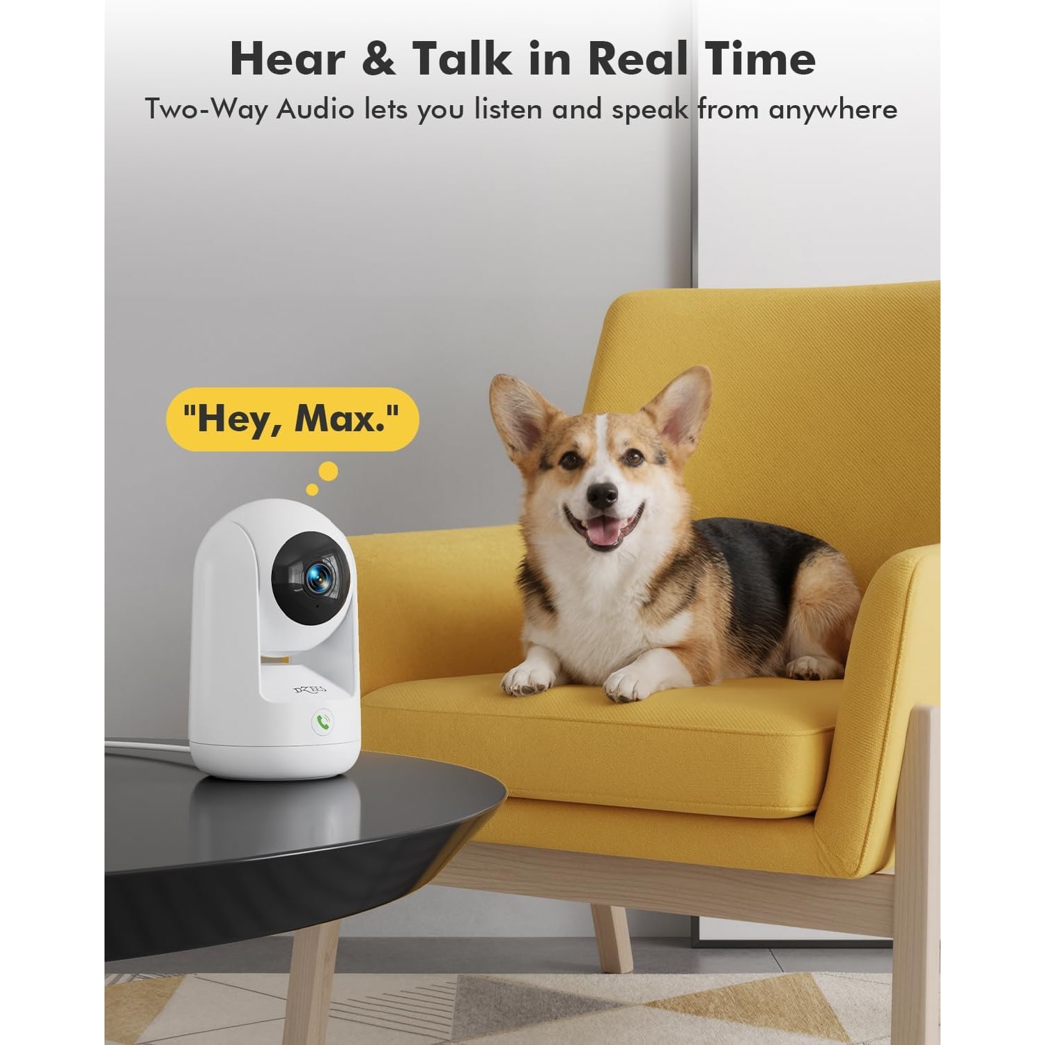 2K Indoor Camera with Dual-Band WiFi, 360 Degree Pan and Tilt (2-Pack)