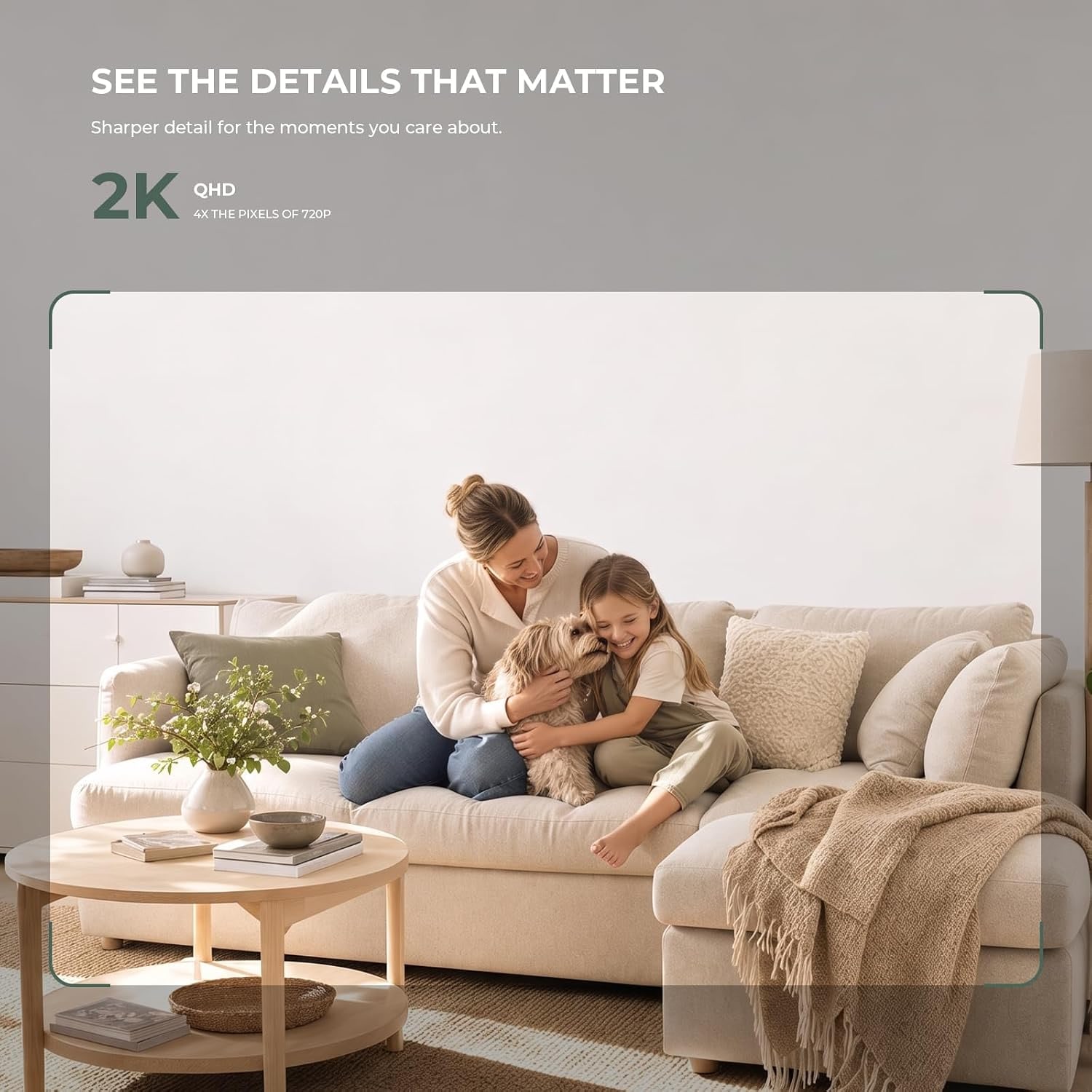 2K Indoor Security Camera with Pan and Tilt: image 2