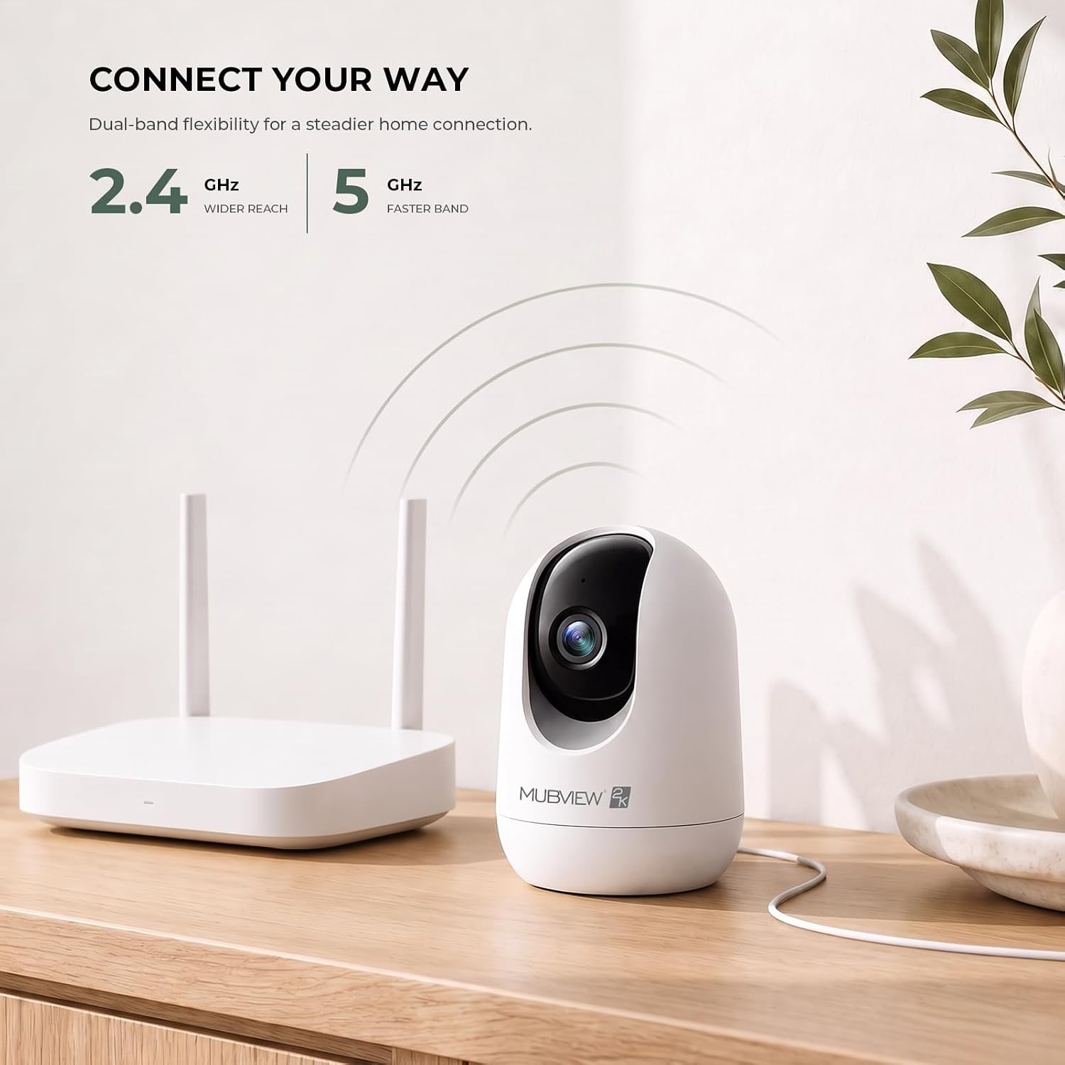 2K Indoor Security Camera with Pan and Tilt: image 3