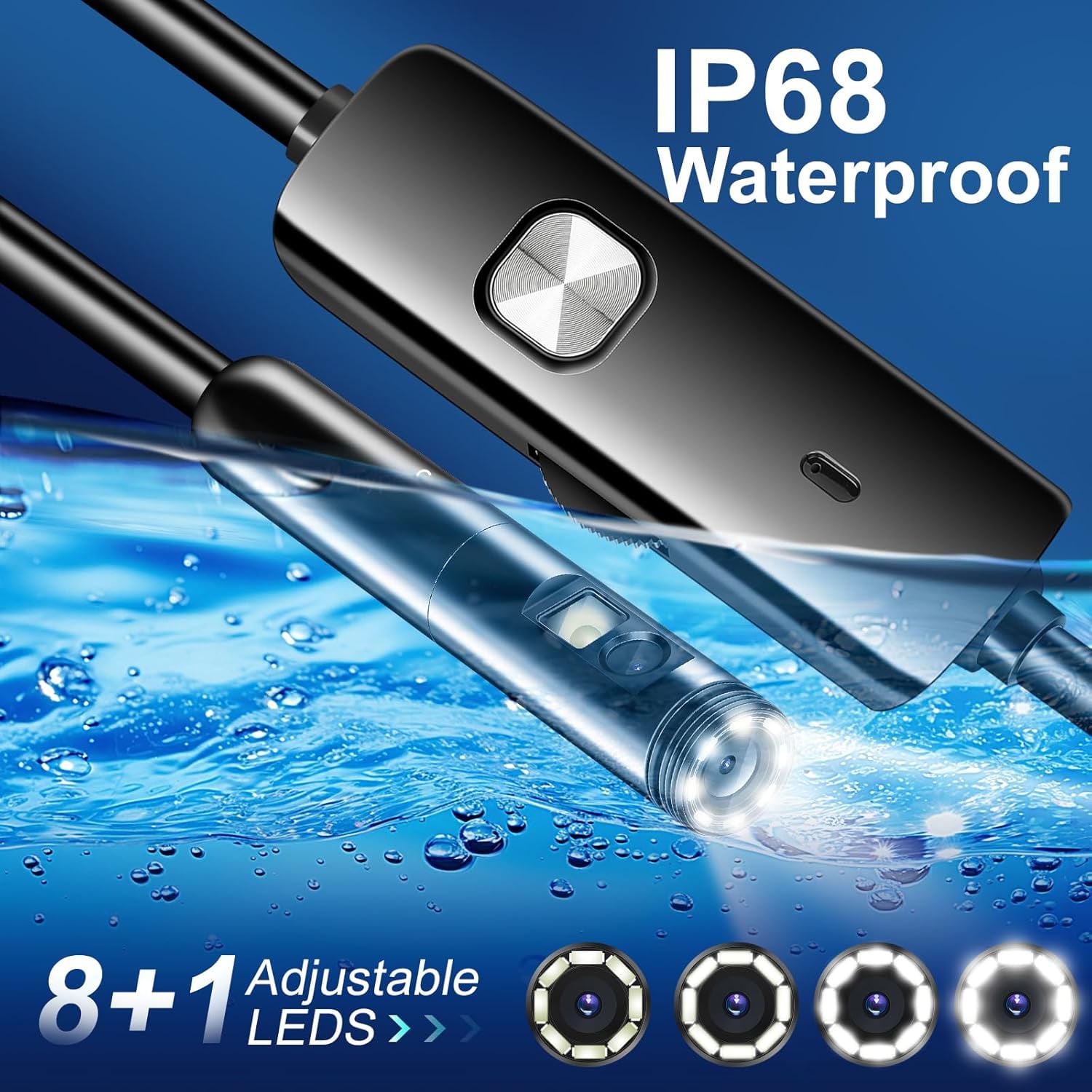 Dual Lens Endoscope Camera with 16.5 ft Semi-Rigid Cable: image 5