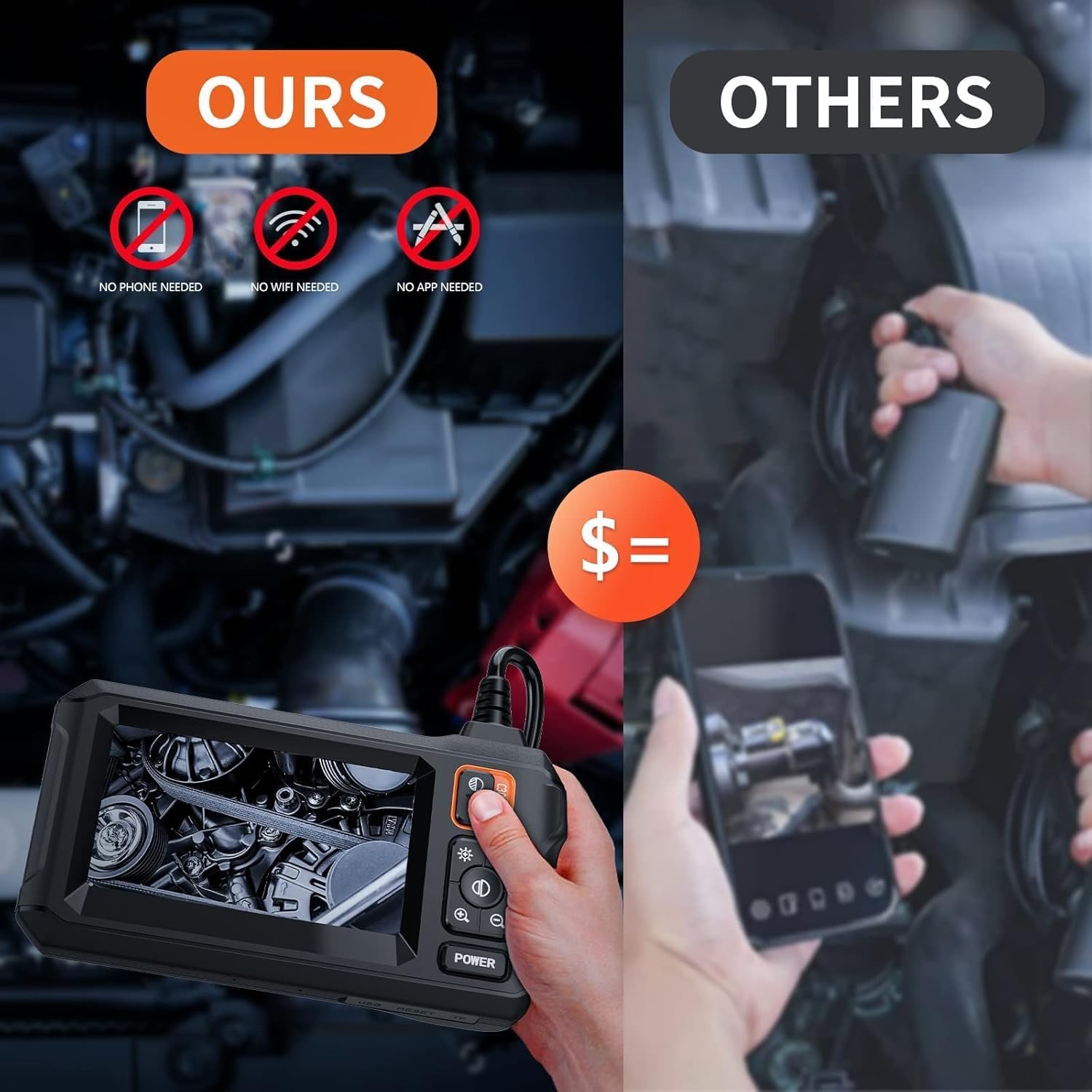 Endoscope Camera with 4.3 Inch Screen and LED Probe: image 5
