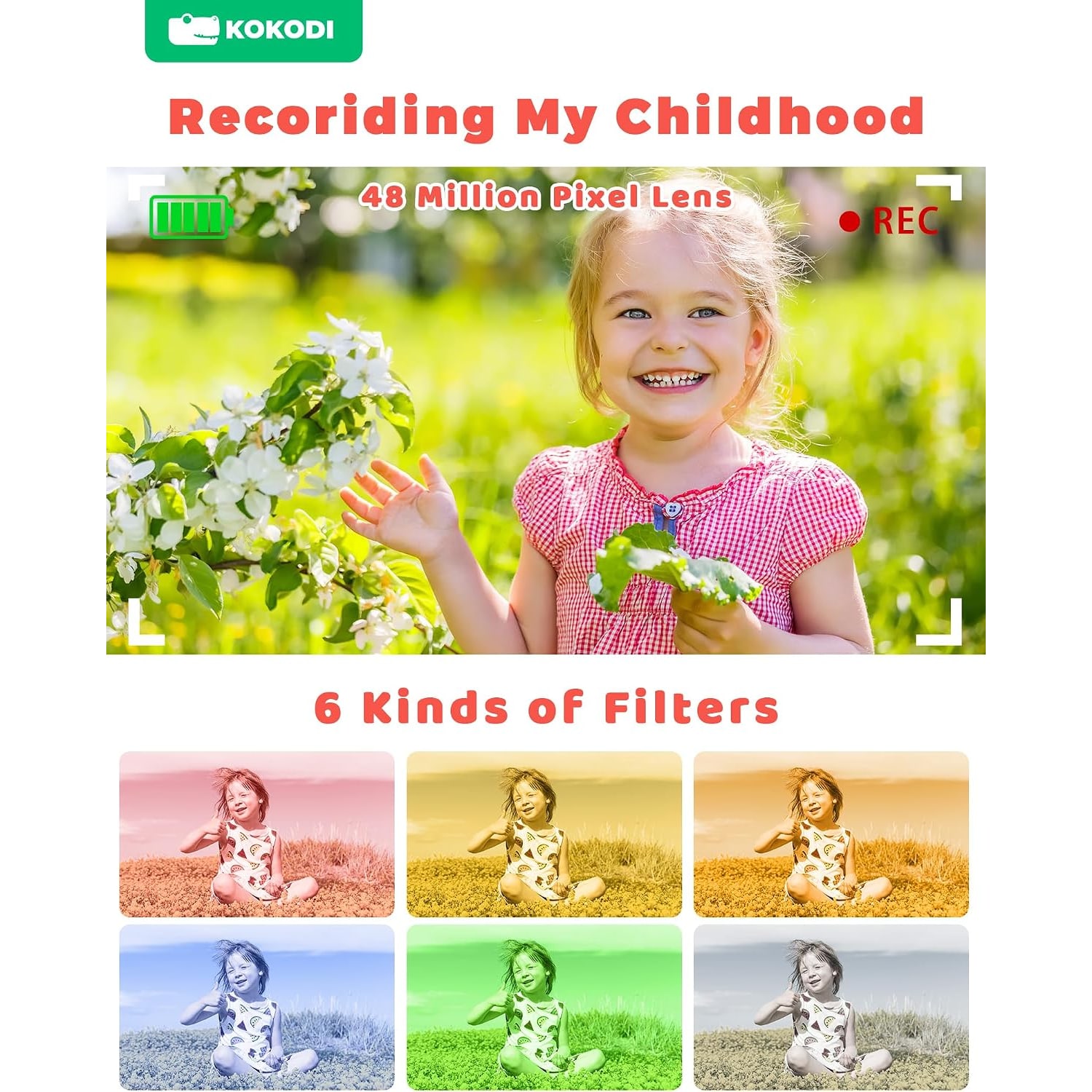 Kids Digital Camera with 32GB Card and Unicorn Case: image 5