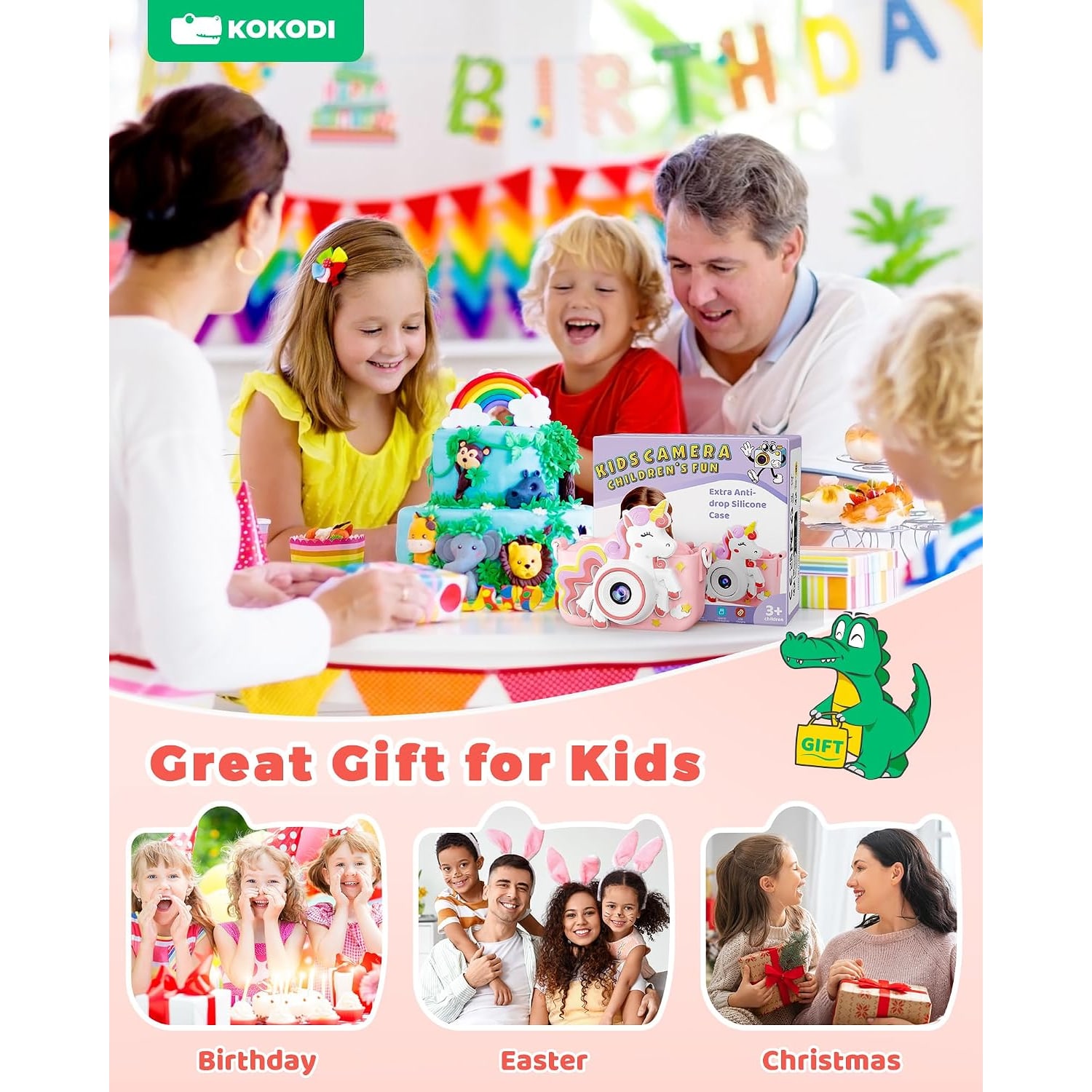 Kids Digital Camera with 32GB Card and Unicorn Case: image 7