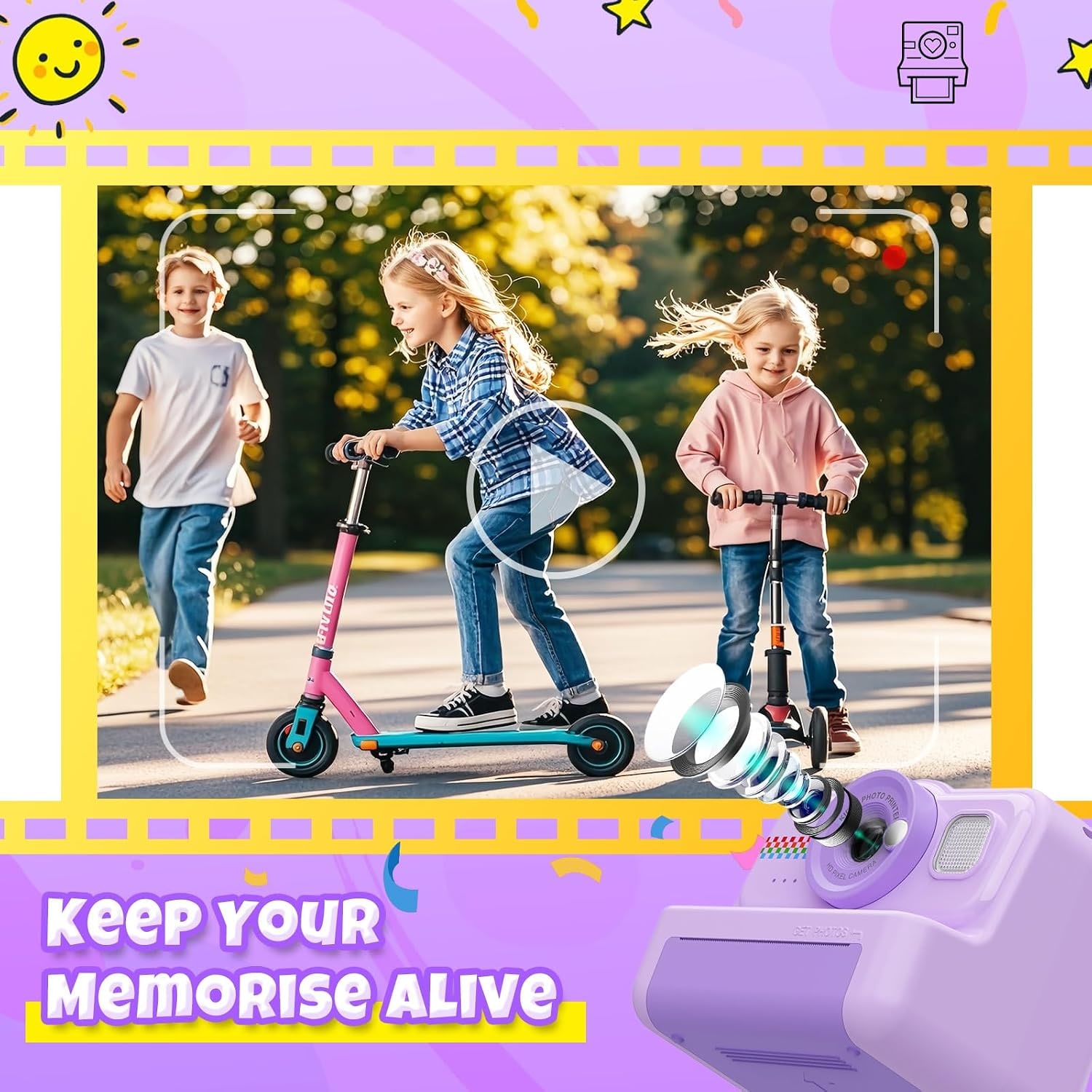 Kids Instant Print Camera with 32GB Card: image 4