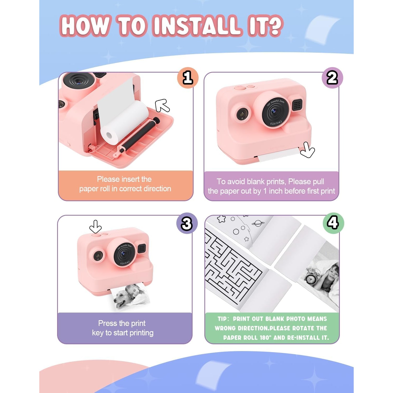 Kids Instant Print Camera with 1080p Video: image 7