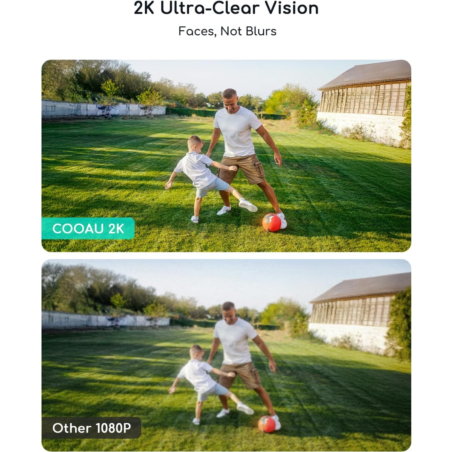 2K Solar Camera with 360 Degree Pan and Tilt View