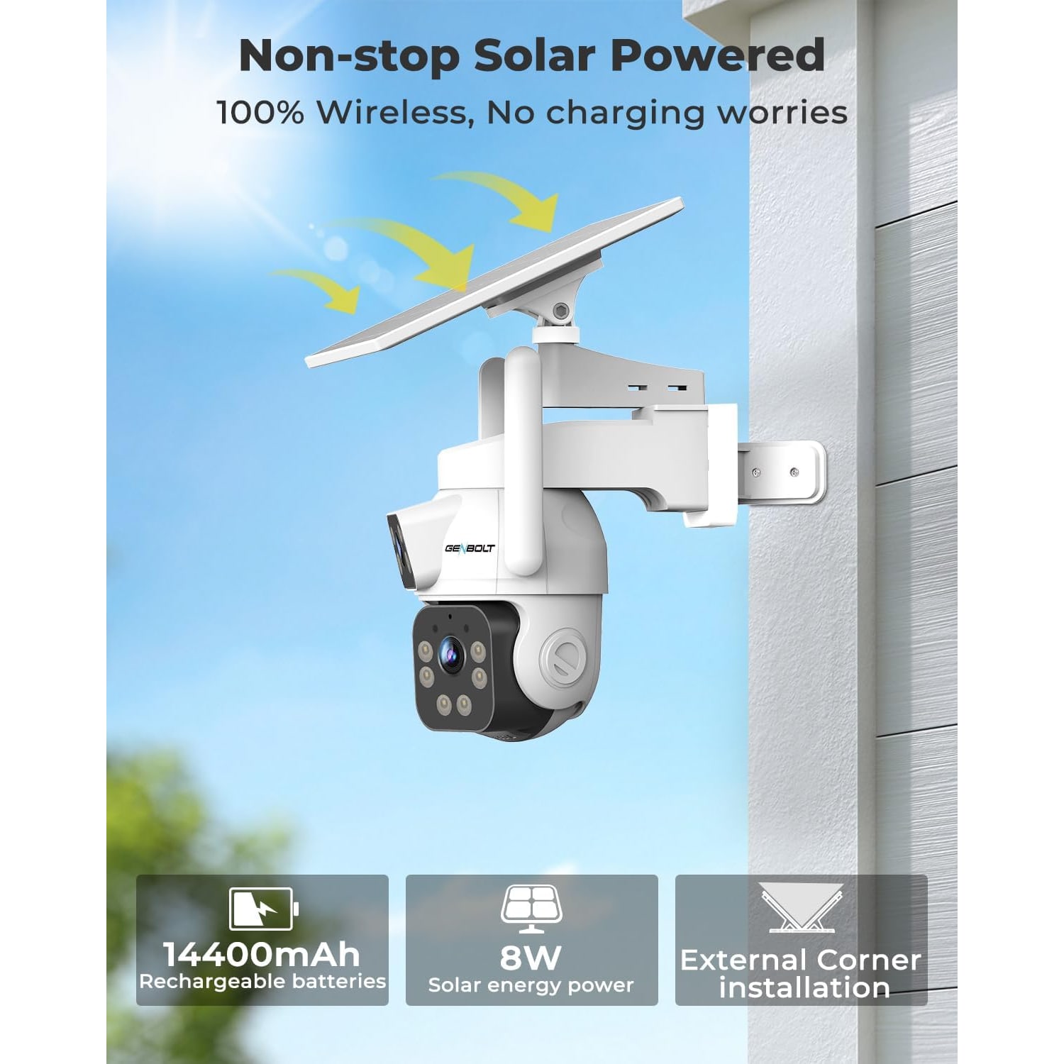 Solar Security Camera with 24/7 Recording and Dual Lens: image 4
