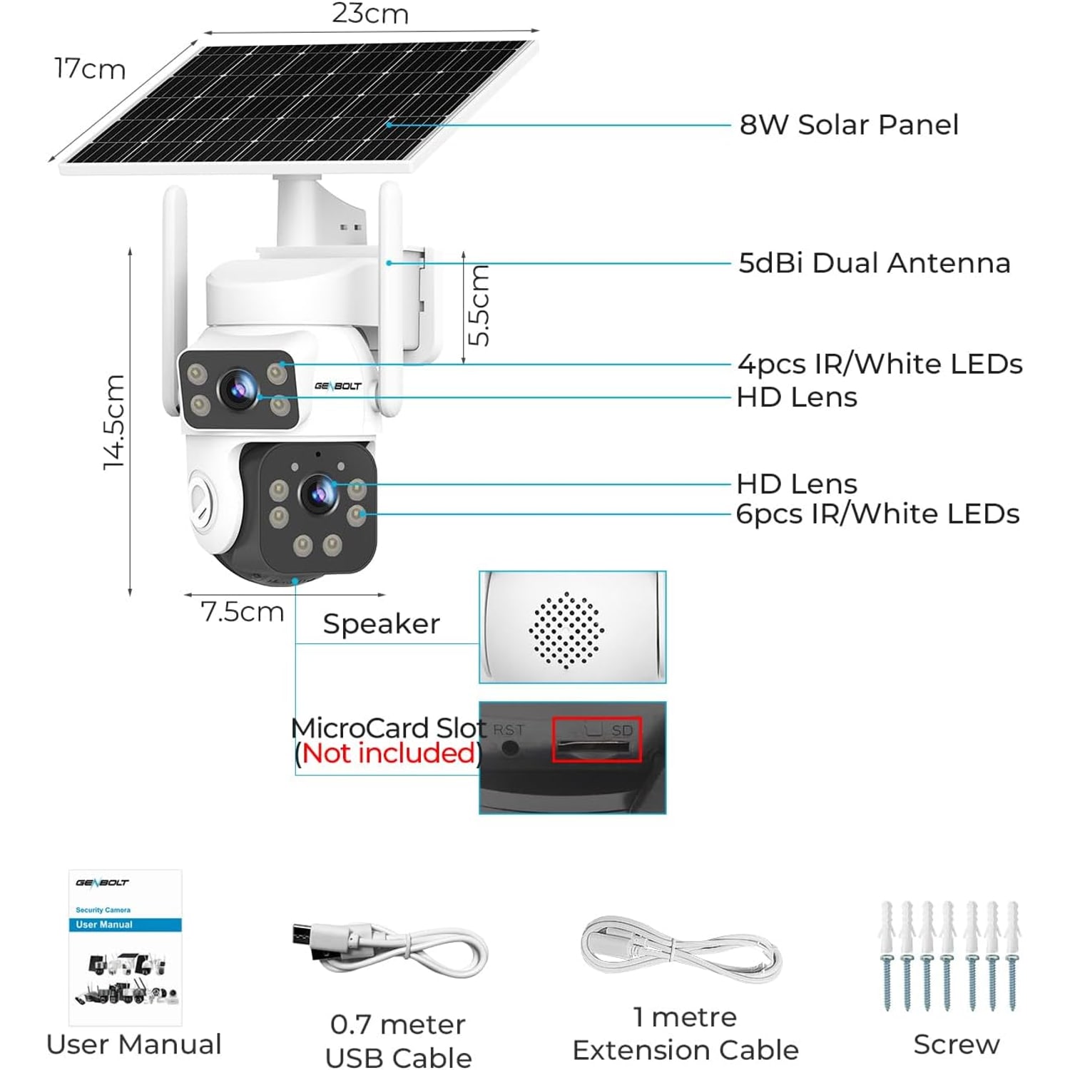 Solar Security Camera with 24/7 Recording and Dual Lens: image 9