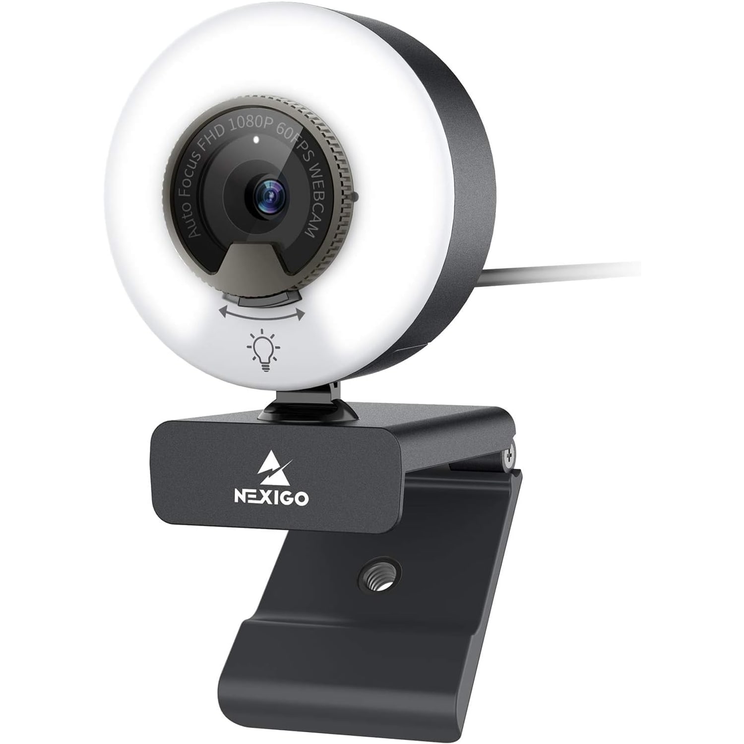 1080p 60fps Webcam with Ring Light