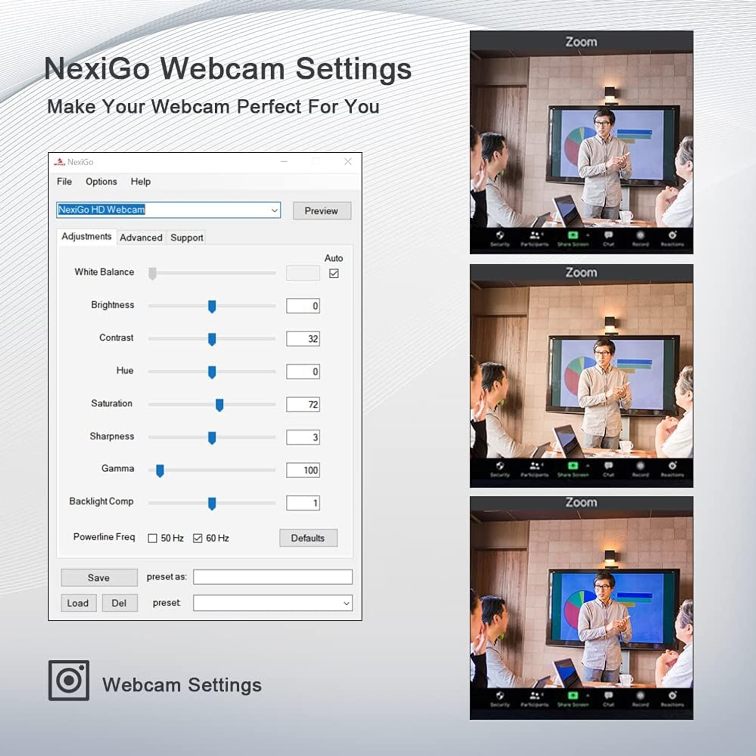 AutoFocus 1080p Webcam with Stereo Microphone and Privacy Cover: image 2