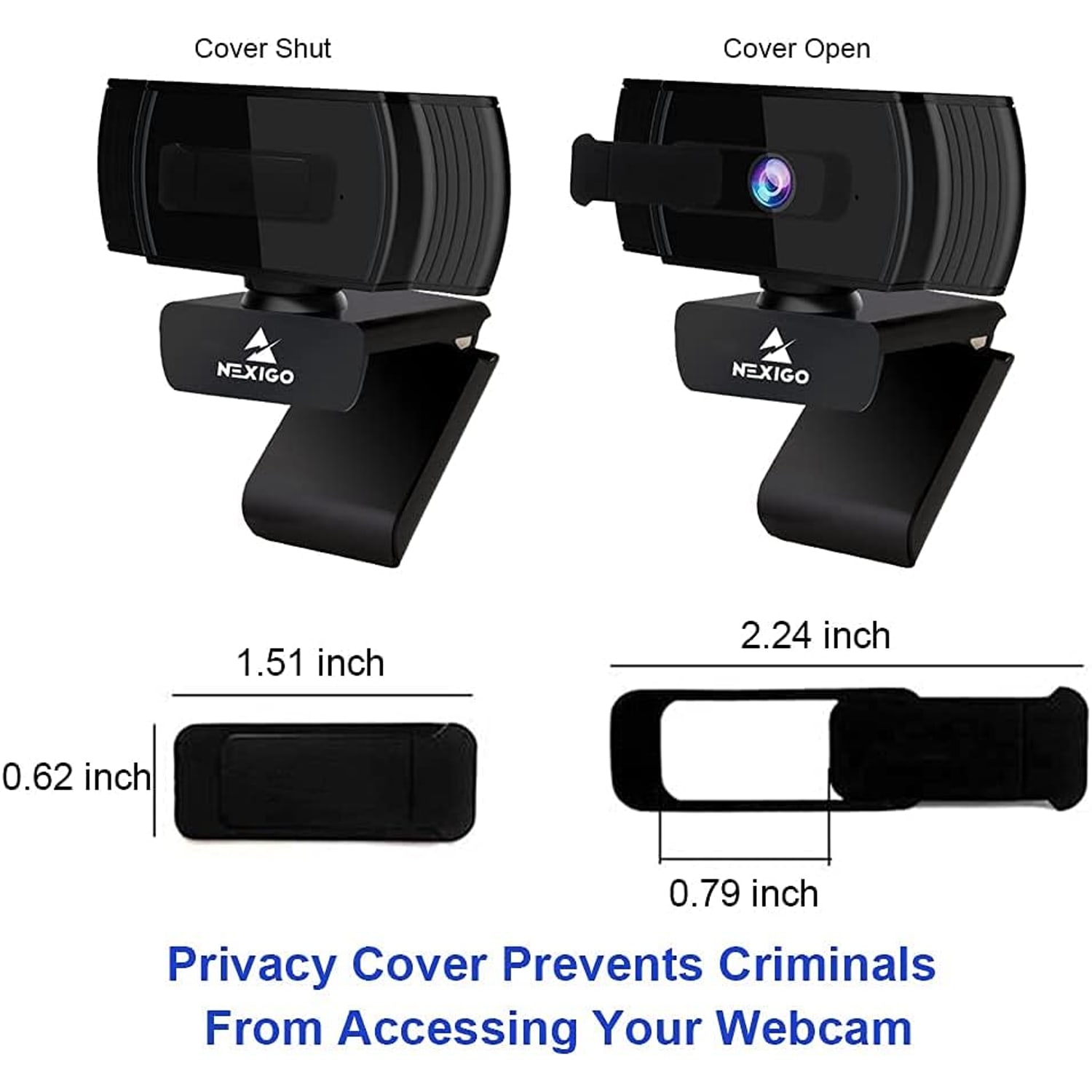 AutoFocus 1080p Webcam with Stereo Microphone and Privacy Cover: image 4