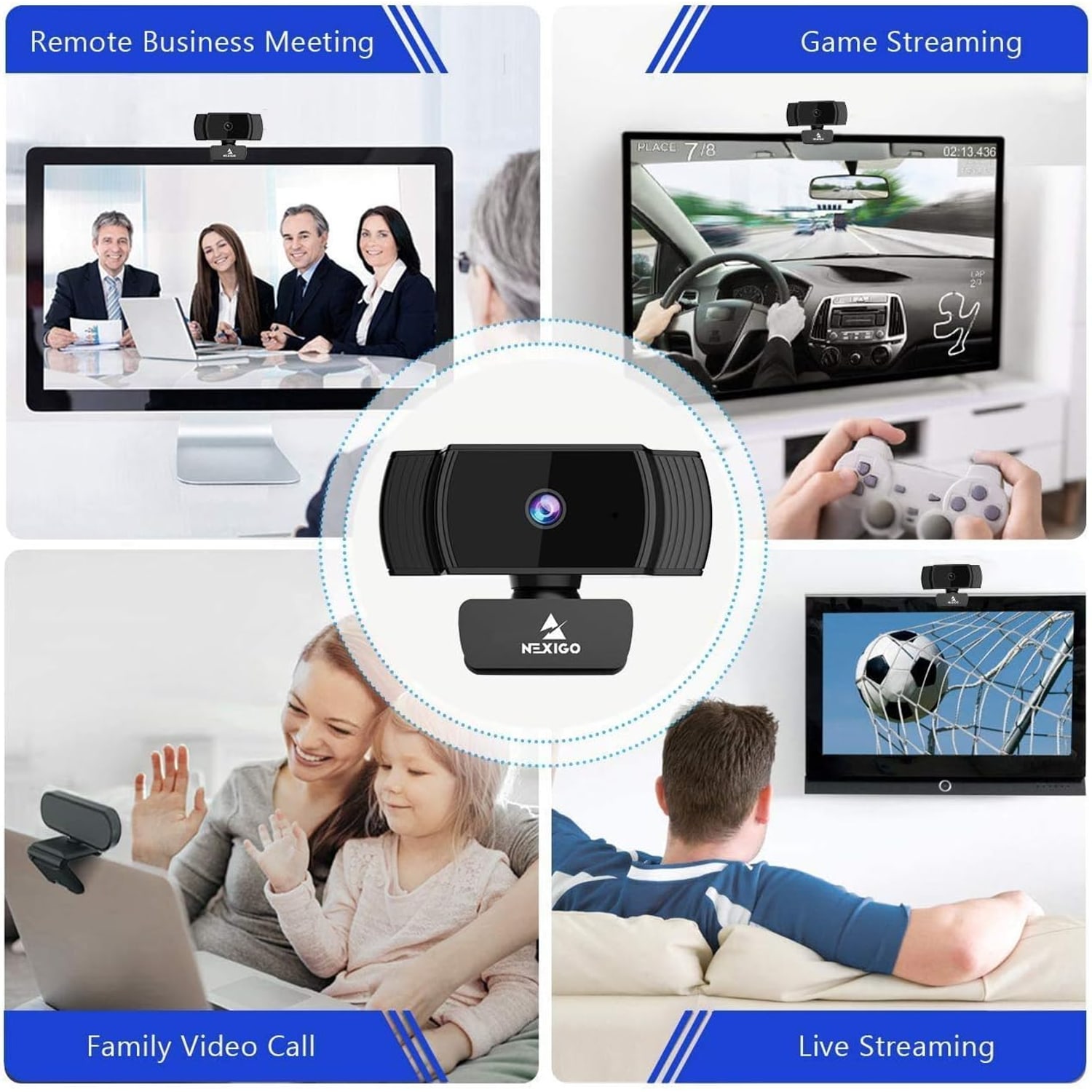 AutoFocus 1080p Webcam with Stereo Microphone and Privacy Cover: image 8