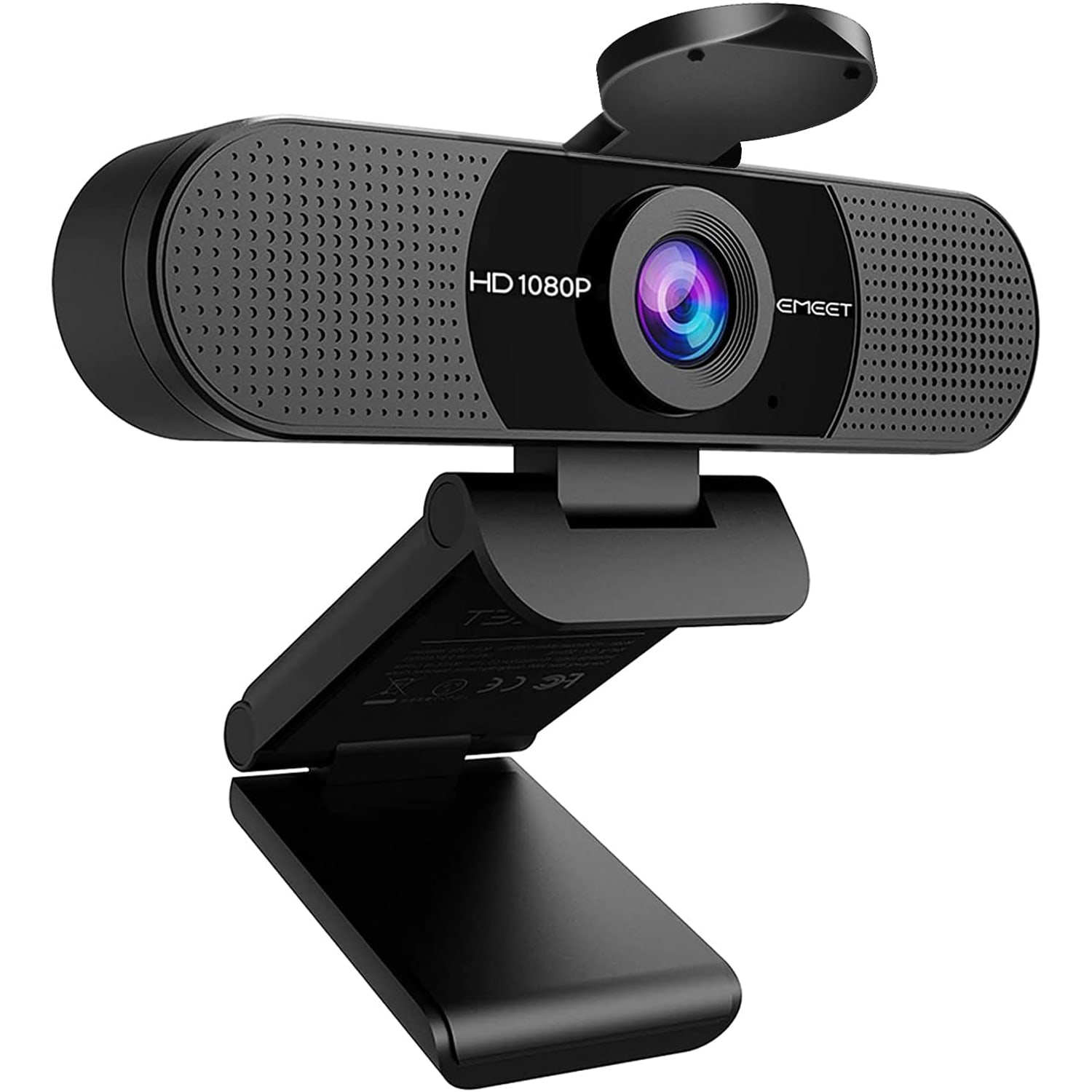 1080p Webcam with Dual Noise-Reducing Microphones