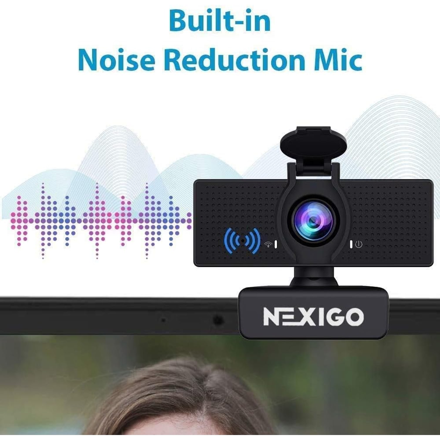 1080p Webcam with Zoom Control and Privacy Cover: image 4