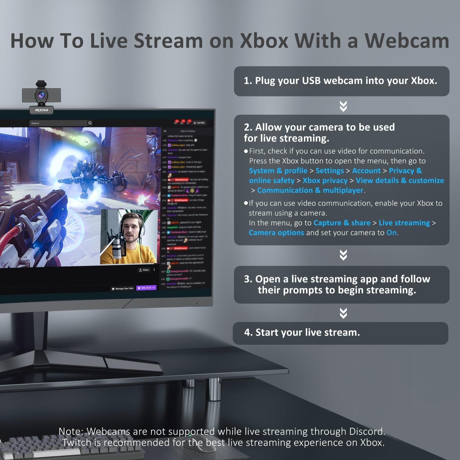 1080p Webcam with Zoom Control and Privacy Cover: image 6