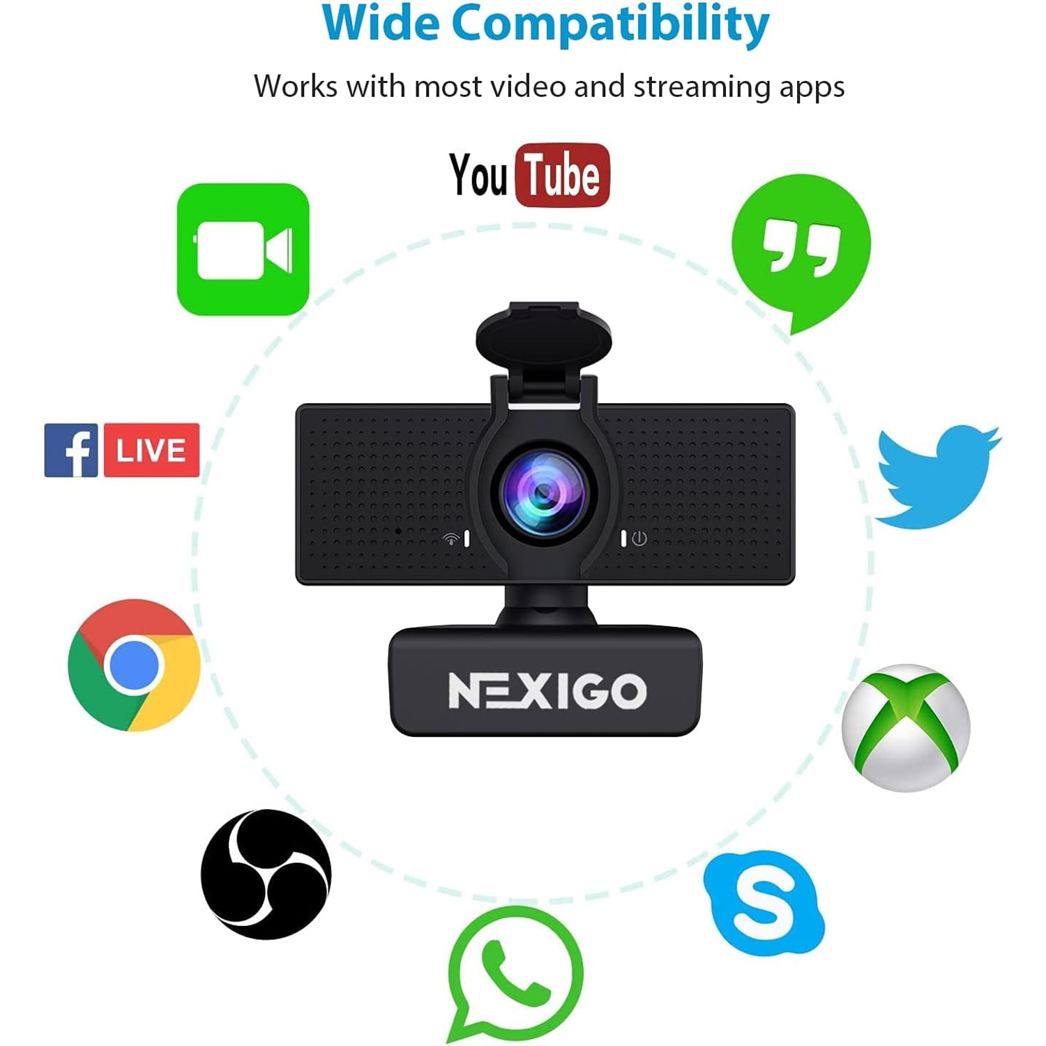 1080p Webcam with Zoom Control and Privacy Cover: image 7