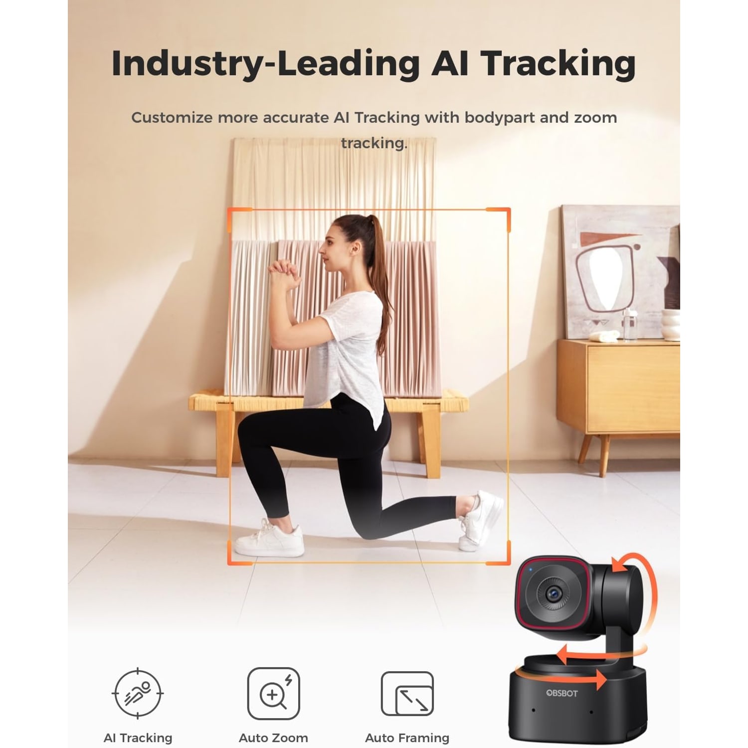 4K PTZ Webcam with AI Tracking and Gesture Control: image 4