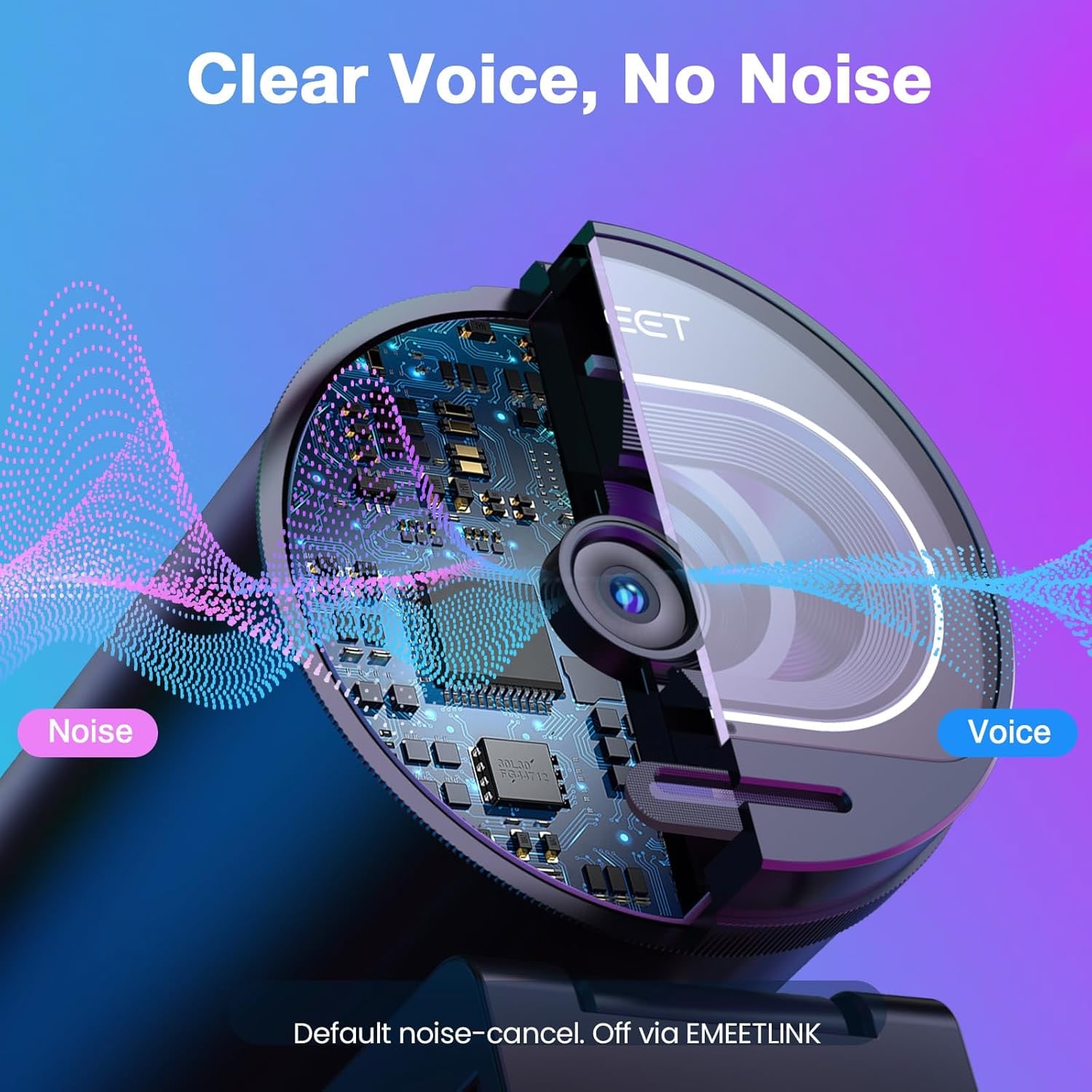 4K Streaming Webcam with PDAF Autofocus and Dual Noise-Canceling Mics