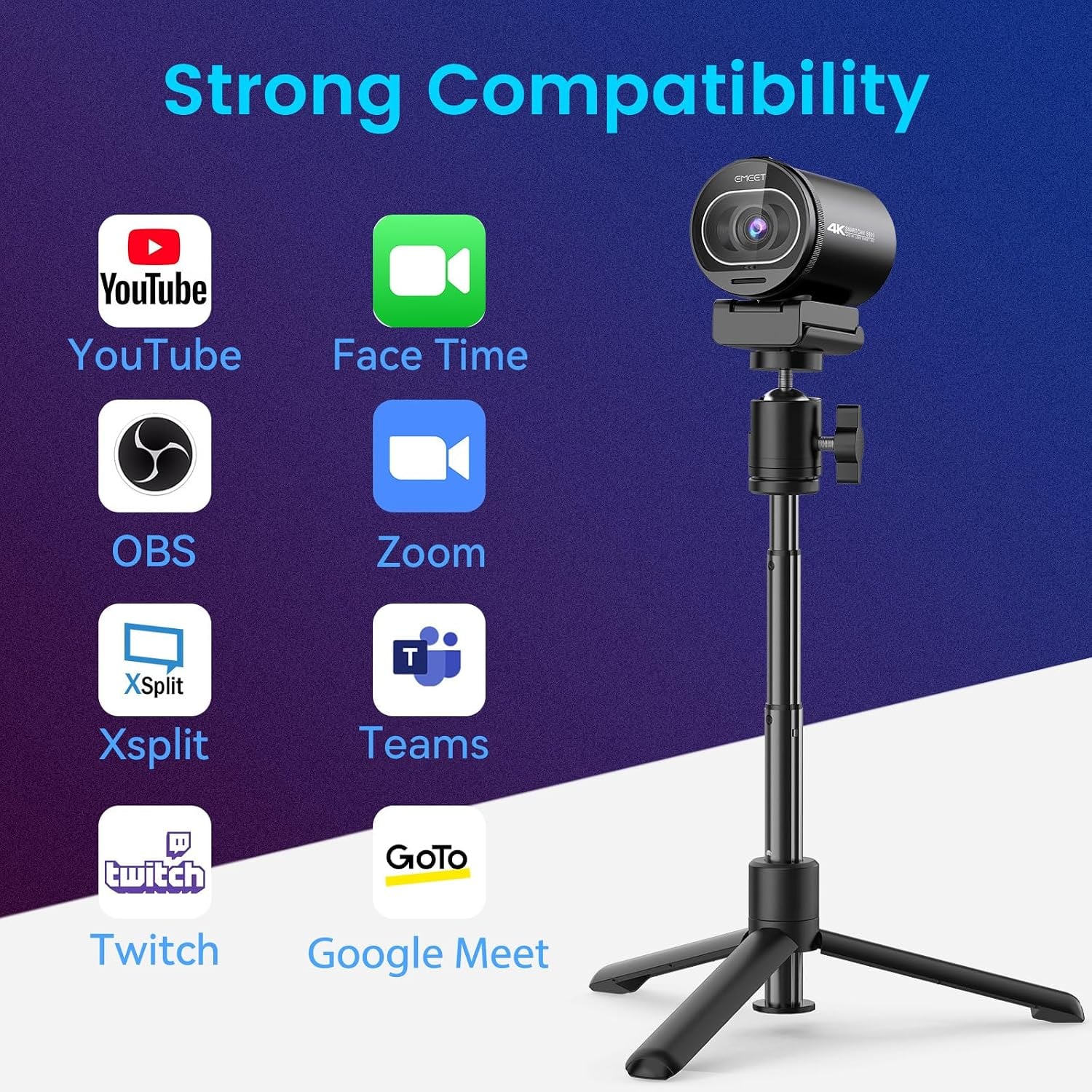 4K Streaming Webcam with PDAF Autofocus and Dual Noise-Canceling Mics: image 9